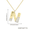 Wholesale Hiphop Copper Pendant Necklace With Letter Pattern And Electroplating Design For Women