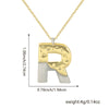 Wholesale Hiphop Copper Pendant Necklace With Letter Pattern And Electroplating Design For Women