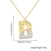 Wholesale Hiphop Copper Pendant Necklace With Letter Pattern And Electroplating Design For Women