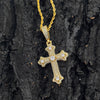 Wholesale Hiphop Cross Copper Zircon Pendant Necklace