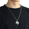 Wholesale Hiphop Jewelry Alloy Geometric Pendant With Electroplating And Bamboo Chain