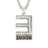 Wholesale Hiphop Jewelry Alloy Necklace With Letter E Pendant And Electroplating Process