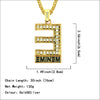 Wholesale Hiphop Jewelry Alloy Necklace With Letter E Pendant And Electroplating Process