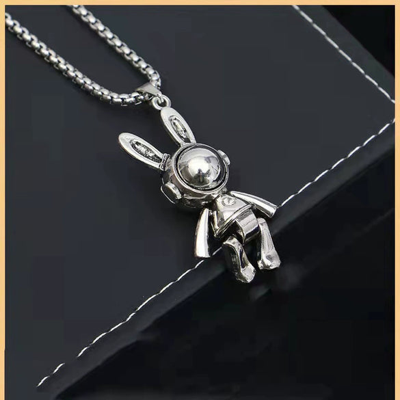 Wholesale Hiphop Personality Pendant Titanium Steel Necklace With Geometric Design For Men And Women