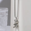 Wholesale Hiphop Personality Pendant Titanium Steel Necklace With Geometric Design For Men And Women