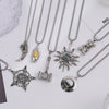 Wholesale Hiphop Personality Pendant Titanium Steel Necklace With Geometric Design For Men And Women