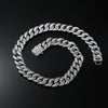 Wholesale Hiphop Punk Style Geometric Alloy Cuban Chain Necklace For Men