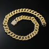Wholesale Hiphop Punk Style Geometric Alloy Cuban Chain Necklace For Men