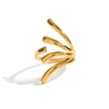 Wholesale Hiphop Rock Stylish Geometric Ring In Stainless Steel With Electroplating For Women