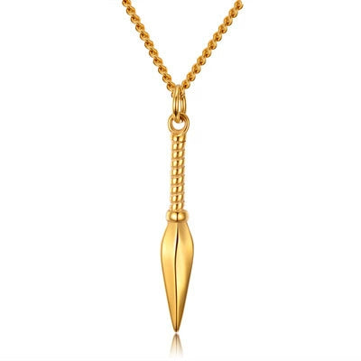 Wholesale Hiphop Sixpointed Star Plaid Geometric Alloy Sweater Chain With Diecast Alloy Pendant And Snake Bone Chain Long Necklace