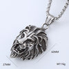 Wholesale Hiphop Street Necklace Titanium Steel Retro Exaggerated Skull Punk Style Geometric Polished