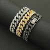 Wholesale Hiphop Style Alloy Cuban Chain Bracelet With Diamond And Geometric Pattern For Men