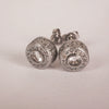 Wholesale Hiphop Style Copper Earrings With Microinlaid Zircon And Geometric Pattern