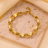 Wholesale Hiphop Style Electroplated Titanium Steel Bracelet For Women