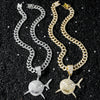 Wholesale Hiphop Style Shark Pendant Necklace Zinc Alloy Material Electroplating Treatment For Men