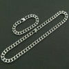 Wholesale Hiphop Style Stainless Steel Geometric Cuban Chain Necklace With Electroplating