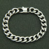 Wholesale Hiphop Style Stainless Steel Geometric Cuban Chain Necklace With Electroplating