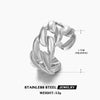 Wholesale Hiphop Style Stainless Steel Women's Ring With Geometric Design And Electroplating
