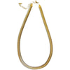 Wholesale Hiphop Style Ushaped Snake Bone Chain Titanium Steel Necklace With Electroplating Treatment