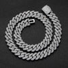 Wholesale Hiphop Style Zirconinlaid Copper Cuban Chain Diamondshaped Necklace Jewelry