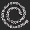 Wholesale Hiphop Style Zirconinlaid Copper Cuban Chain Diamondshaped Necklace Jewelry