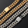Wholesale Hiphop Style Zirconinlaid Copper Cuban Chain Diamondshaped Necklace Jewelry