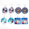 Wholesale Holiday Jewelry Acrylic Handmade Earrings With Snowman Elk Animal Zodiac Cartoon Geometric Patterns