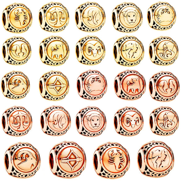 Wholesale Hollow Alloy Constellation Totem Electroplated Beaded Bracelet For Boys And Girls