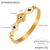 Wholesale Hollow Jewelry Devil's Eye Tree Of Life Diamond Design Sense 316L Stainless Steel Goldplated Bracelet