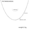 Wholesale Hollow Love Folded Clavicle Chain Jewelry In Stainless Steel With Pvd Plated 18K Gold And Geometric Styling
