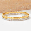 Wholesale Honeycomb Hexagonal Geometric Stainless Steel Bracelet For Men And Women With Electroplating
