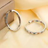 Wholesale Hoop Earrings Copper Inlaid Zircon Geometric Electroplated For Women