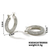 Wholesale Hoop Earrings Environmental Protection Copper Micropaved Zircon Diamond Flash Heavy Industry Electroplated Fashionable Elegant