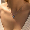 Wholesale Hoop Necklace 925 Sterling Silver Geometric Electroplated Light Luxury Women's Clavicle Chain