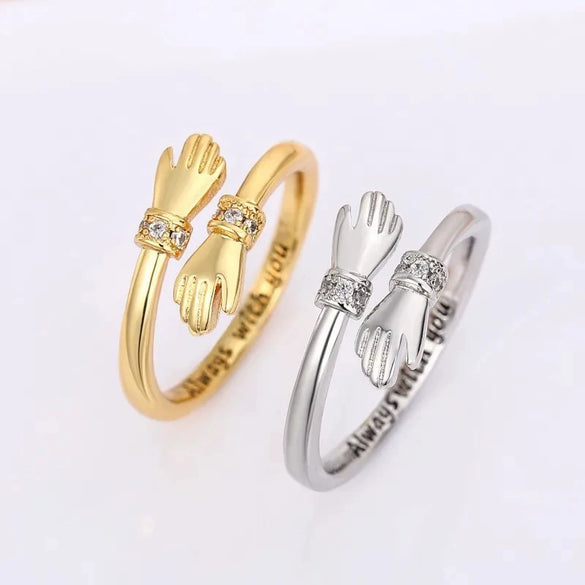 Wholesale Hug Style 925 Sterling Silver Ring With Electroplating For Women And Men