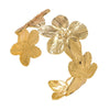 Wholesale Hydraulic Pressure Vintage Flower Stainless Steel Open Bracelet