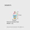 Wholesale Ice Cream Cone Candy Stainless Steel Electroplated Pendant Jewelry Accessories For Women