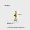 Wholesale Ice Cream Cone Candy Stainless Steel Electroplated Pendant Jewelry Accessories For Women