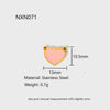 Wholesale Ice Cream Cone Candy Stainless Steel Electroplated Pendant Jewelry Accessories For Women