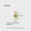 Wholesale Ice Cream Cone Candy Stainless Steel Electroplated Pendant Jewelry Accessories For Women
