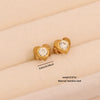 Wholesale Ice Cute Love Star Rhinestone Heart Shape Earrings For Women Titanium Steel Stainless Steel Environmentally Friendly Electroplated
