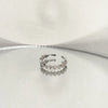 Wholesale IG Style Bow Knot Copper Plating Inlay Zircon Open Rings