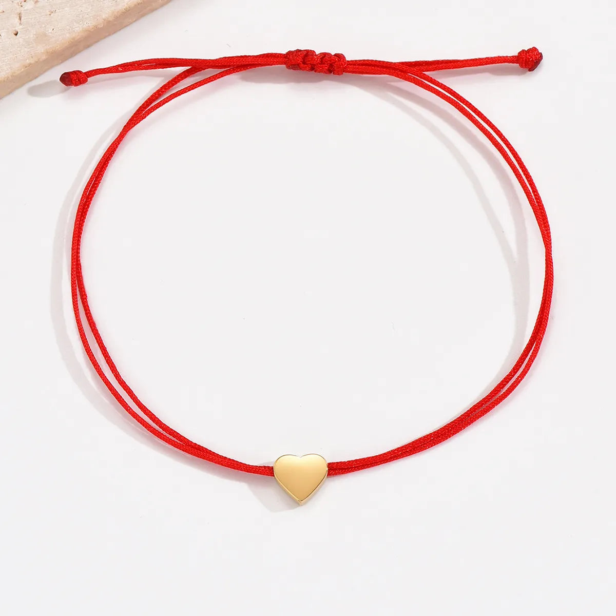 Ig Style Modern Style Classic Style Heart Shape Stainless Steel Plating Braid Gold Plated Bracelets