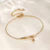 Wholesale Ig Style Simple Style Bamboo Flower Stainless Steel Titanium Steel Plating 18k Gold Plated Gold Plated Titanium Steel Bracelets