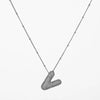 Copper Gold Plated Silver Plated IG Style Simple Style Plating Inlay Letter Zircon Pendant Necklace