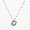 Copper Gold Plated Silver Plated IG Style Simple Style Plating Inlay Letter Zircon Pendant Necklace