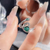 Wholesale IG Style Snake Copper Plating Inlay Zircon Open Rings