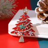 Wholesale Imitation Pearl Christmas Tree Brooch Electroplated Female Fashion Jewelry