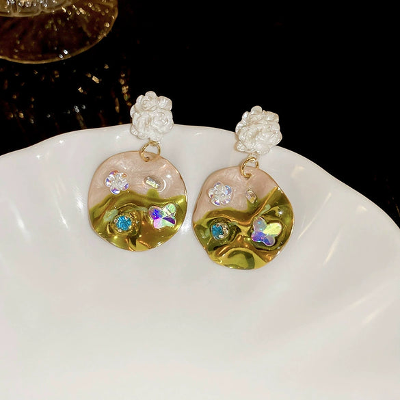 Wholesale Imitation Pearl Drop Shape Earrings French Retro Style Set With Pearls For Women