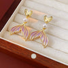 Wholesale Imitation Pearl Drop Shape Earrings French Retro Style Set With Pearls For Women